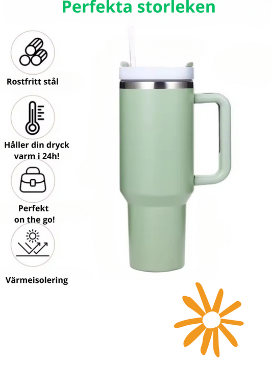Termosflaskan-Håller din dryck i rätt temperatur i 24h!